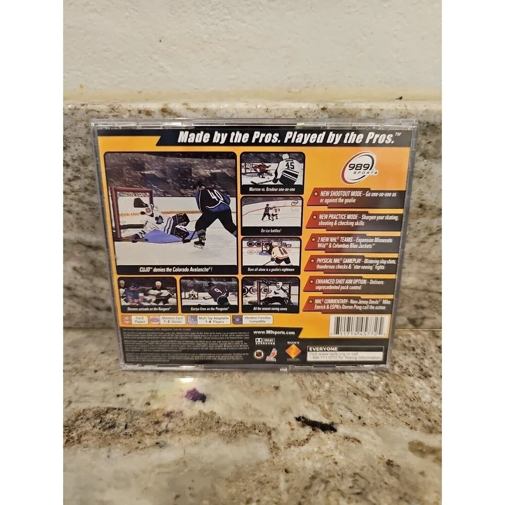 NHL FaceOff 2001 PS1 PlayStation 1 + Reg Card - Complete CIB Game Hockey Sony